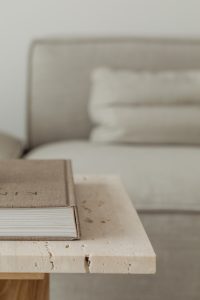 Large artbook on coffee table